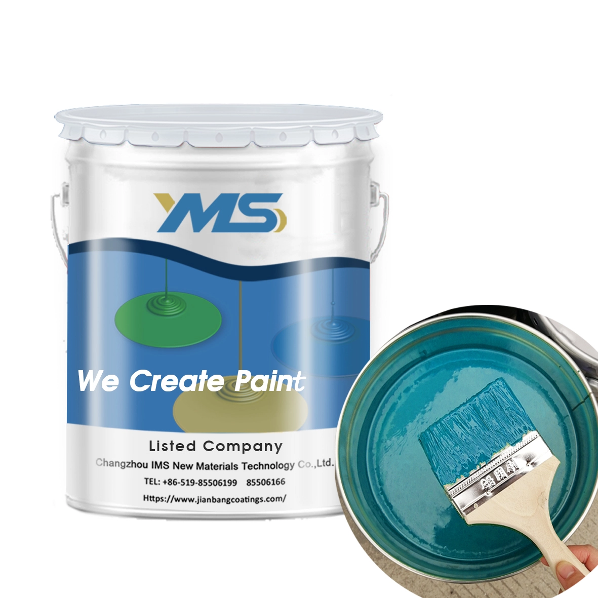 YMS pintura de pared interior acrílica antibacteriana industrial para la decoración de la pared 1