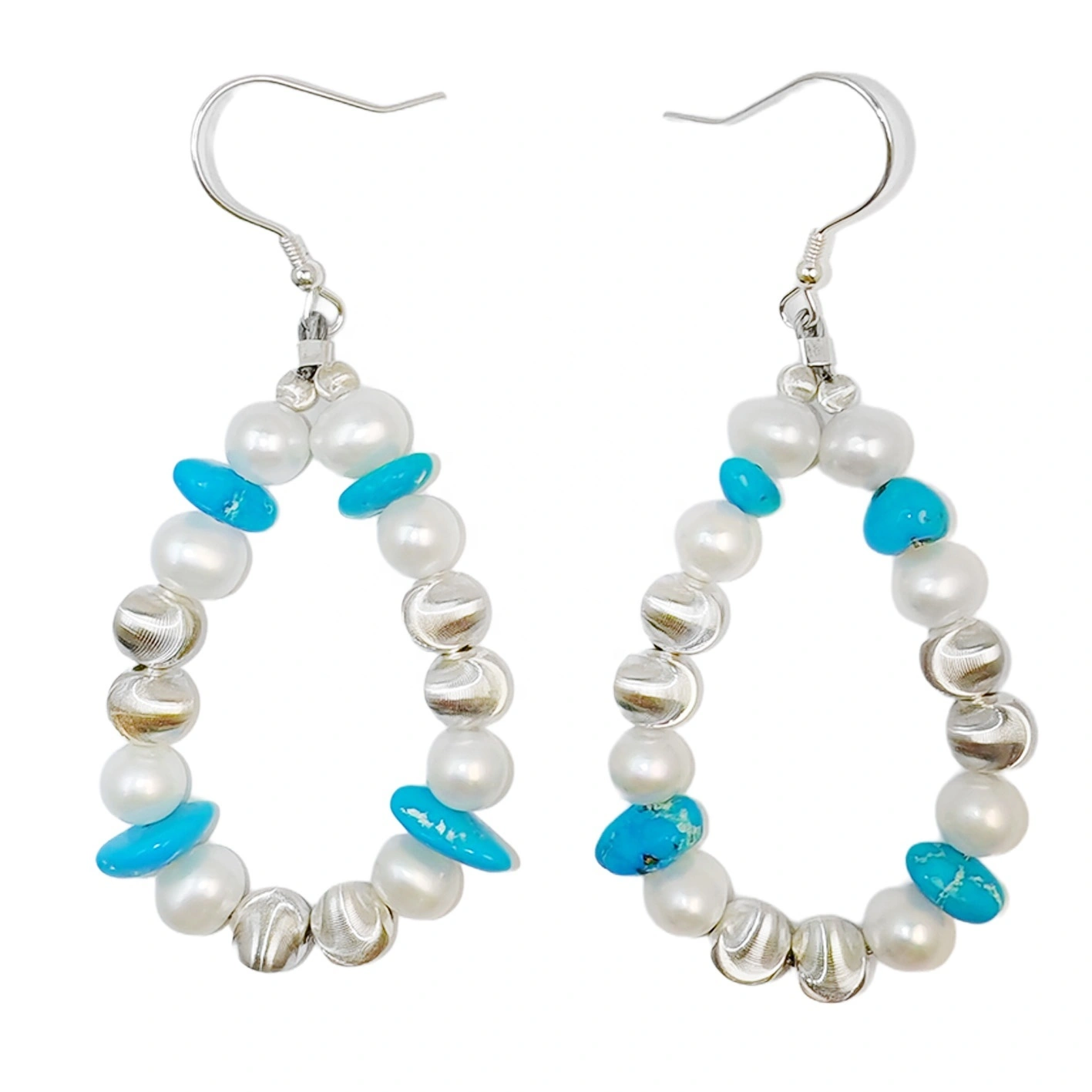 High Quality Pearl Earrings Turquoise With S925 Silver Delicate Bracelet Jewelry Custom Design Modern Style Jewelry 1