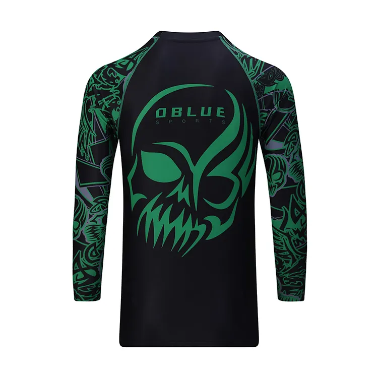 Dblue Custom Sportswear rash guard bjj compression shirt mma compression top 3