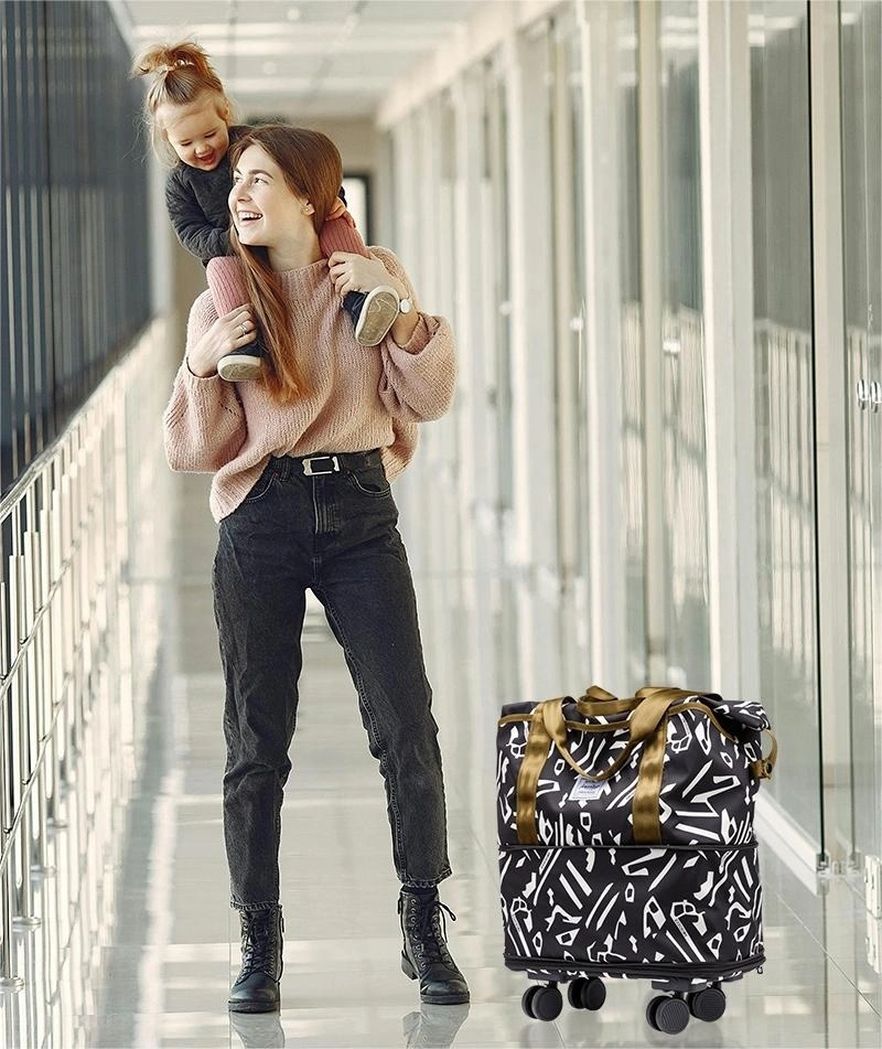 Wholesale Suite Case Travelling Bags Luggage Double Expandable Tote With Dismountable Luggage Travel Gym Bags 1