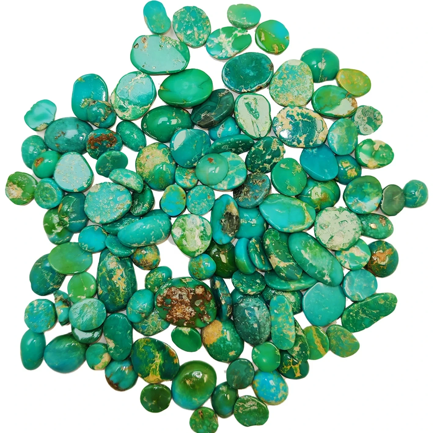 Natural Turquoise Cabochon Green Blue Colorful Gemstone Free-shape Gift Yourself Or A Loved One Spiritual Jewelry For Growth 1