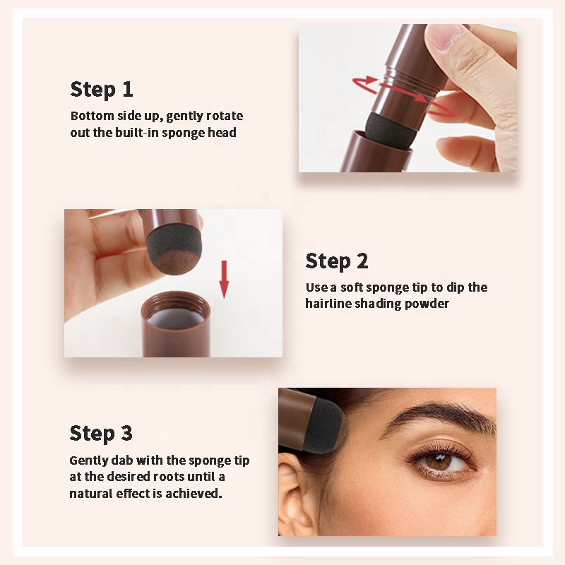 Hairline Instantly Color Shadow Cover Brown Black Hair Root Hair Touch-up Volume Powder For Hair 7