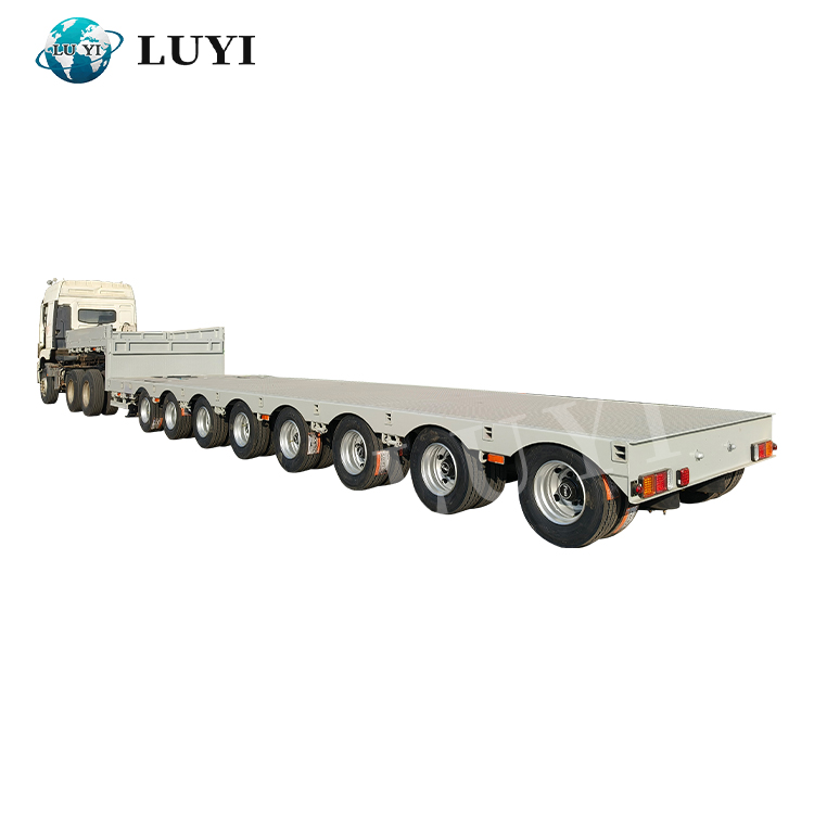 HOT SELL SELL Lowbed Trailer Gooseneck Style 8 Axle 100 Ton | لوي 1