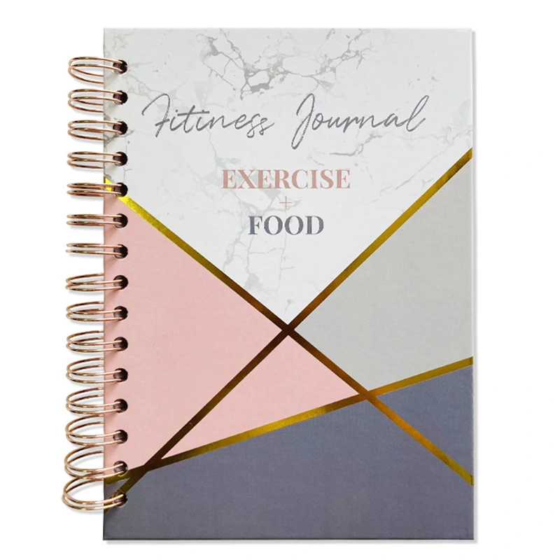 A5 Custom Fitness Journal Coil Spiral Notebook 1