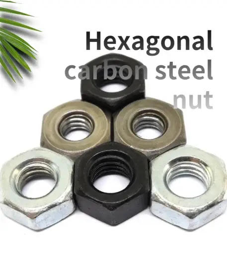A linha interna encanta as porcas sextavadas finas de aço inoxidável da contraporca M8-M12 1