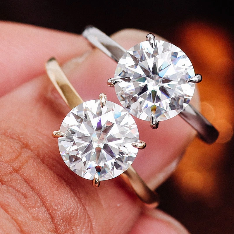 Promotion Factory Wholesale Solitarie 1ct Igi D/vvs1 Lab Diamond Ring 10k Gold Engagement Wedding Ring Women Ring Fine Jewelry 1