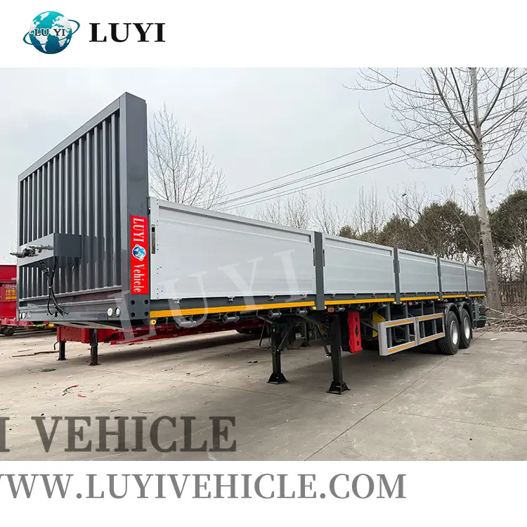 Semi-remorque en alliage en alliage en alliage en aluminium à 2 axes de 40 pieds 1