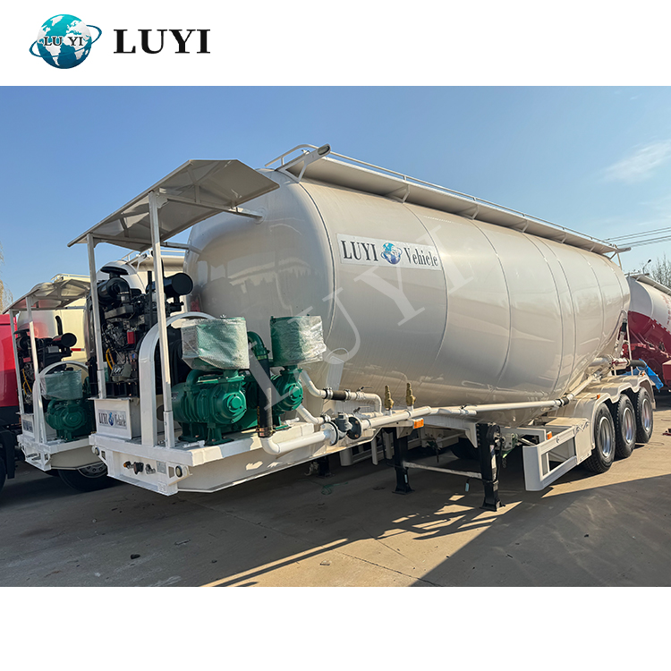 Semi trailer de tanque de cemento a granel seco | Luyi 4