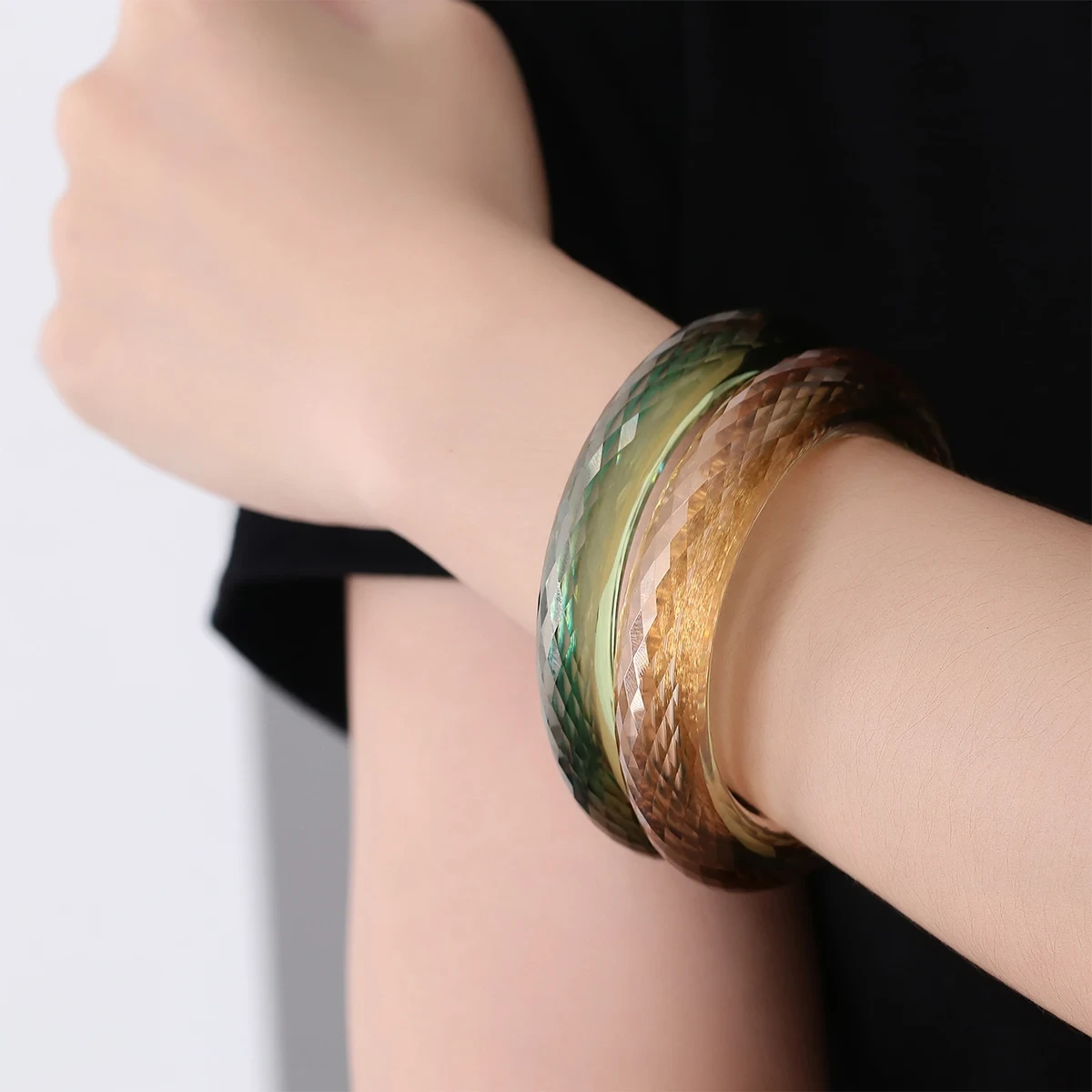 Provence Spence Specity Cut 7 à 8 mm Largeur Toutes les matières premières de Color Moisanite pour faire des bracelets Bijoux Bijoux Bracelets dames cadeaux 1