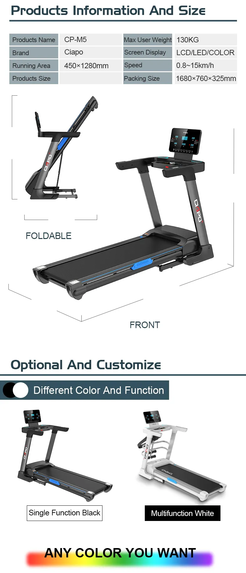 Top Selling Treadmill for Heavy People for Sale 3