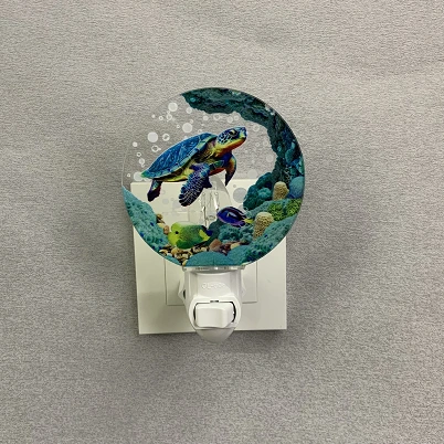 3D Acrylic Night Light GL-HG Whale Ocean Acrylic For Indoor Bedroom Decoration Socket Night Light 1