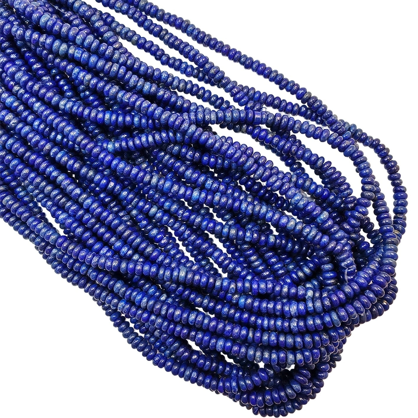Natural Blue Purple Color Lapis Lazuli Rondelle Beads 5mm 16 Inches Diy For Lover Roundle Shape Making Jewelry For Women 1