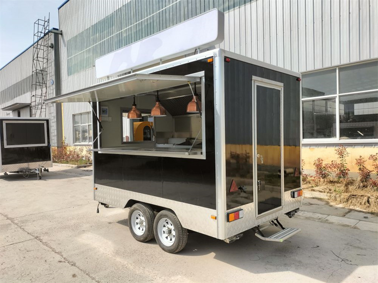 2025 American Popular Street Outdoor Fast Food Carts Crepe Food Truck Trailer avec Snack Mobile Kitchen Fully Equipment 6