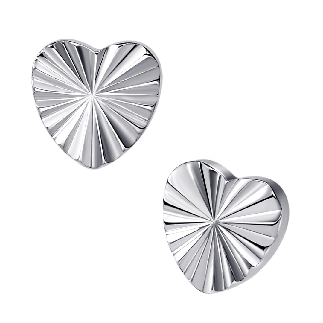 Eternal Metal Astm F136 Titanium Heart Shaped Threaded Ends With Facet Effect Wholesale Piercing Jewelry 1