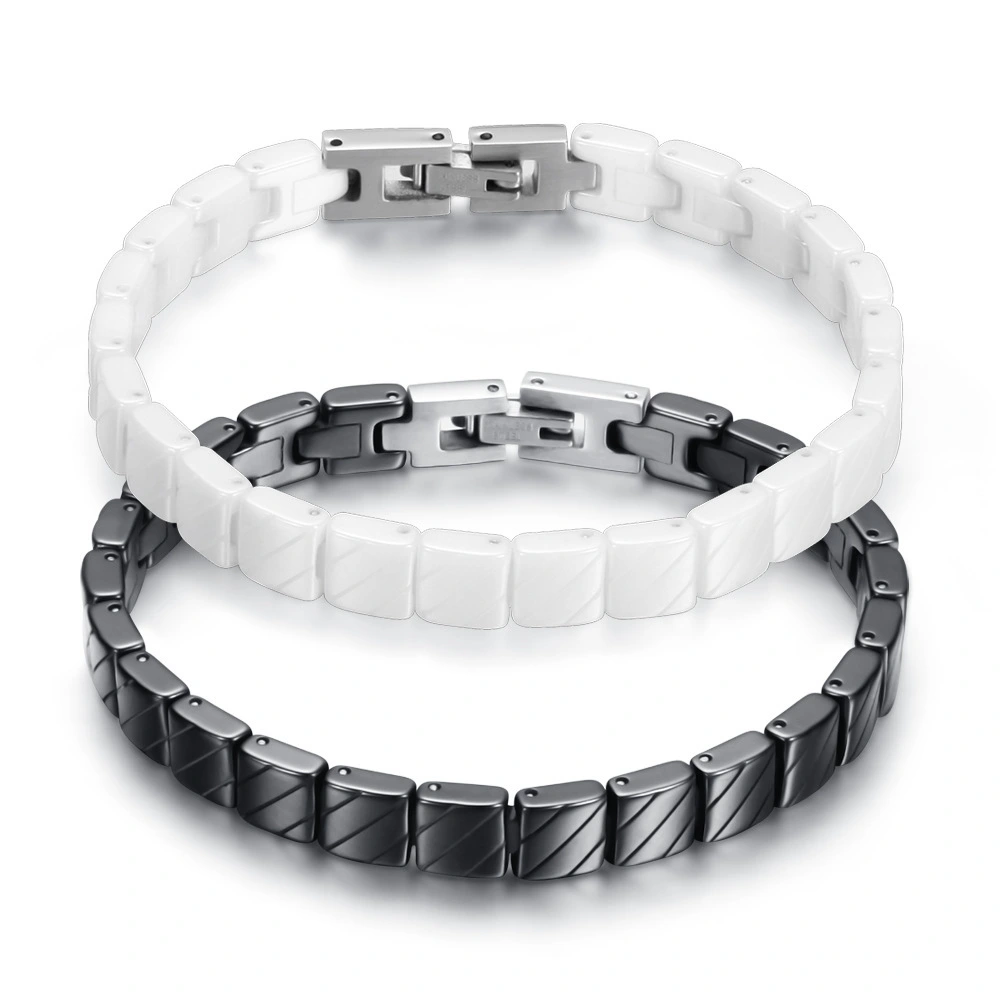 Wholesale Fashion Ceramic Polished Simple Strap Bracelet Luxury Ceramic Bracelet 1