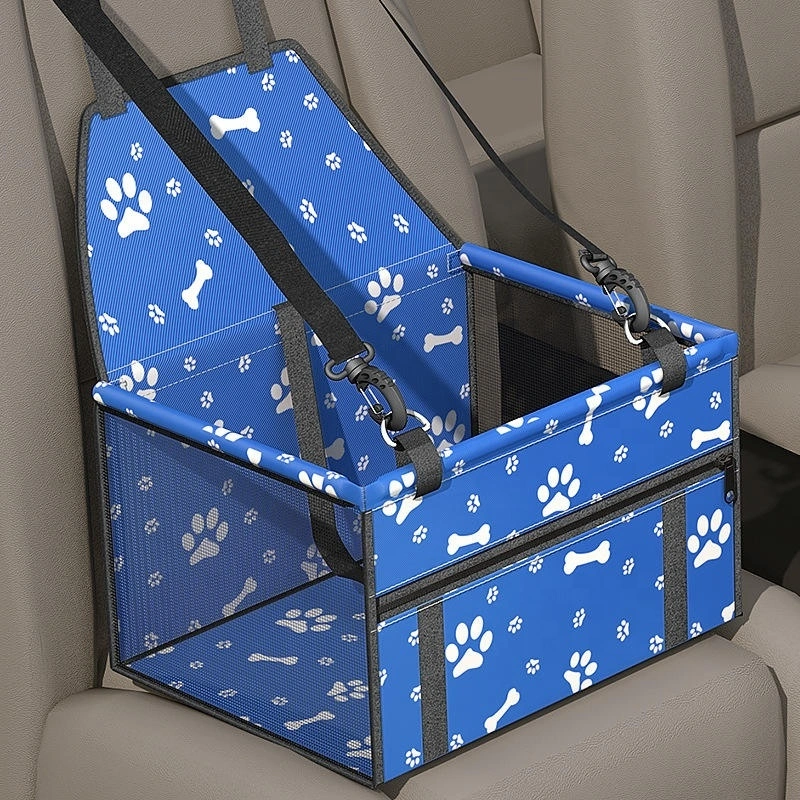 Wholesale Small Dog Car Seats for Small Dogs,Portable Puppy/Pet Car Booster Seat with Clip-On Leash and Mesh Window for Small Pet -xinchen 1