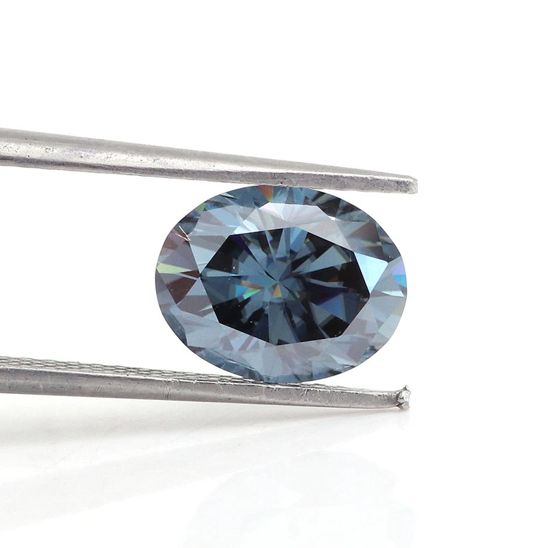 Provence Jewelry Grey Moissanite Loose Stone Moissanite Diamond 0 5 Ct Blue Grey Color Jewelry Stone Unique Color 1