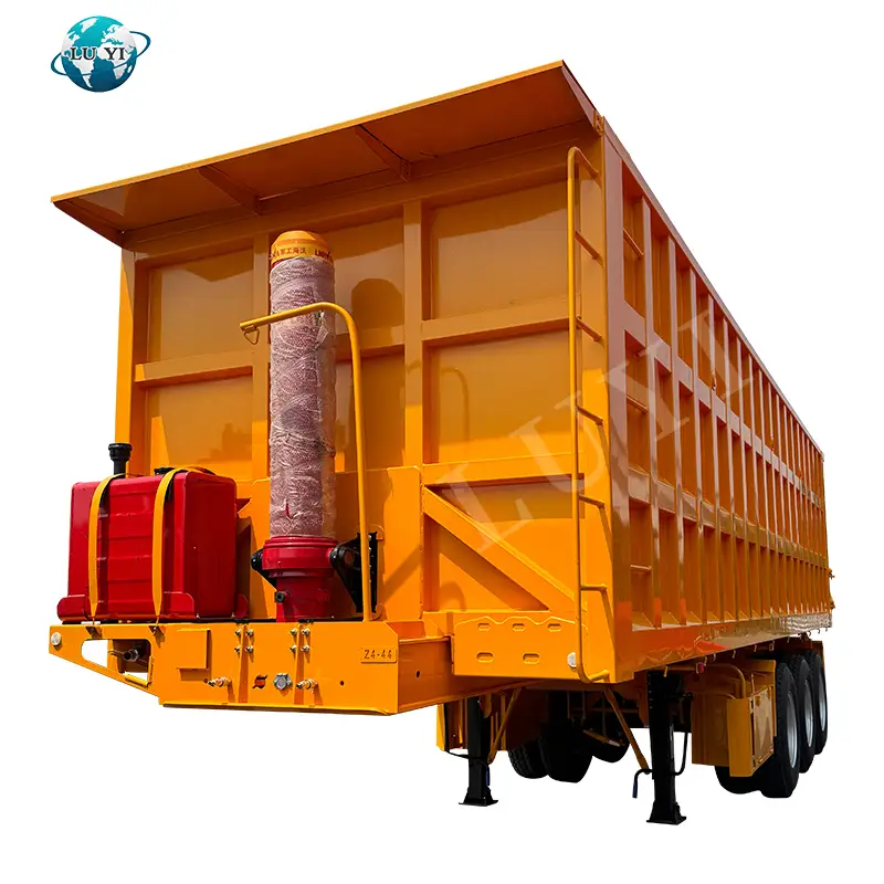 80T 3-Axle Sealed Top Grain Hauler Tipper Trailer 1