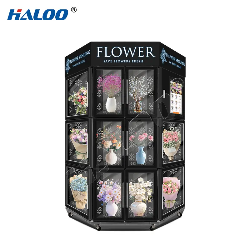 Vfresh Digital Flower Vending Machine 11 Pcs Stock Available 24 Hours Station Solution With All Stainless Material 1
