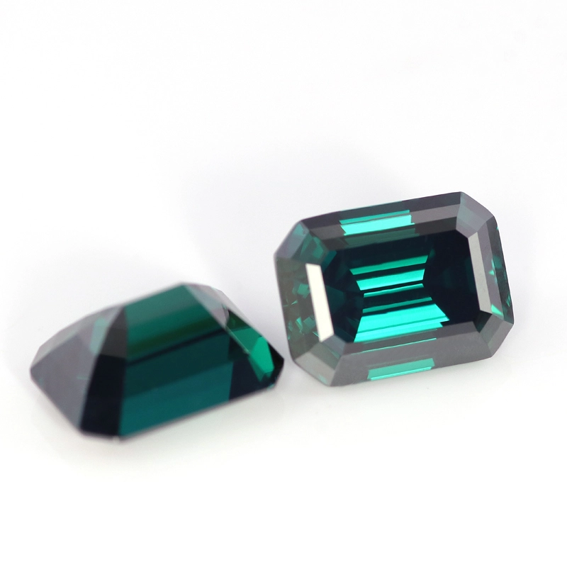 Charming Fancy Lab erzeugt dunkelgrüne Farbe Emerald geschnitten lose Moissanit 1