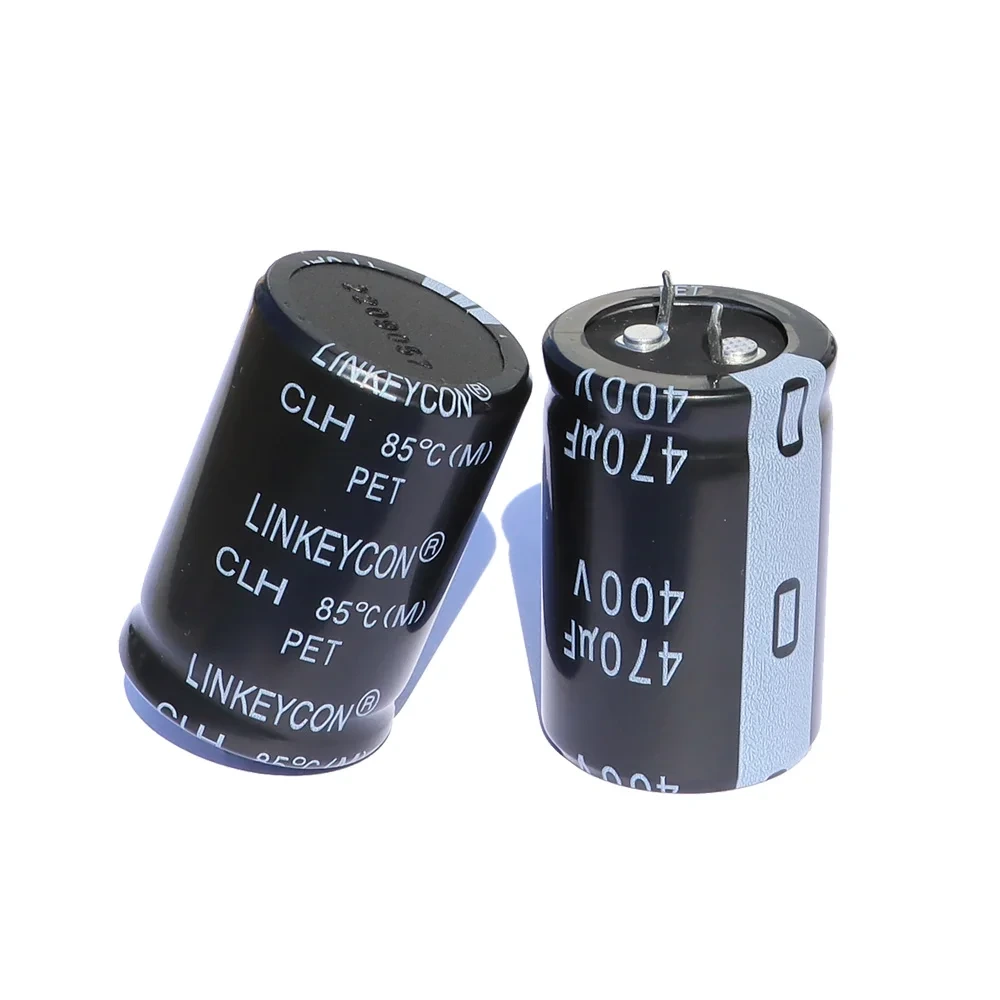 Linkeycon Diskon Besar 400V 470Uf 35*50 Kapasitor Ukuran Besar Kapasitor Elektrolit Aluminium Snap In Kapasitor 1
