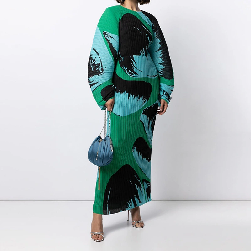 Pleats Clothing  Pleated Plus Size Wholesale & Supply  Women's Dresses Fashion Straight Dress African Dresses For Women Clothing 1