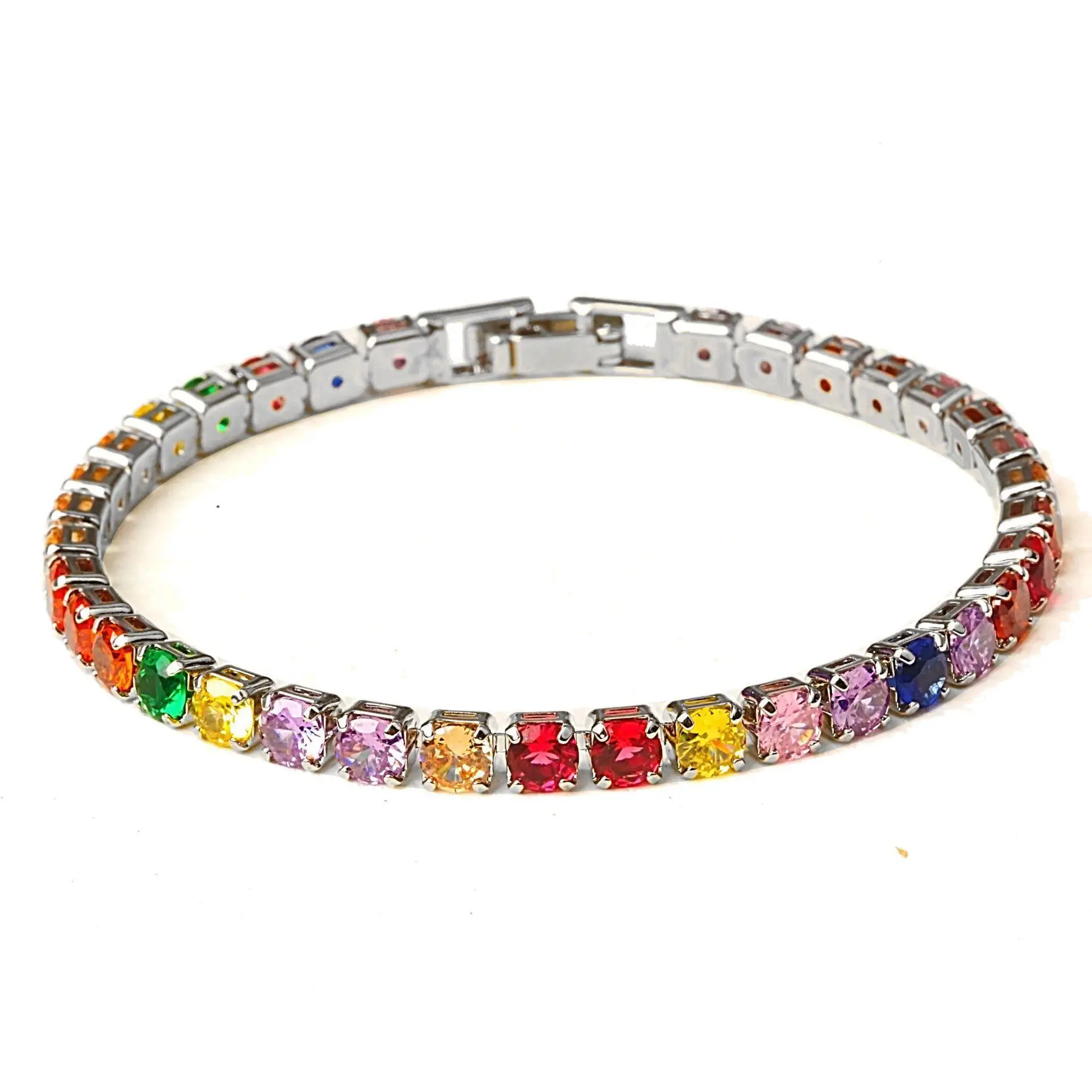 Wholesale Colorful Hip Hop 4.0 Bracelet Accessories Hot Selling Zircon Bracelet Fashion Men's And Women's Bracelets 1