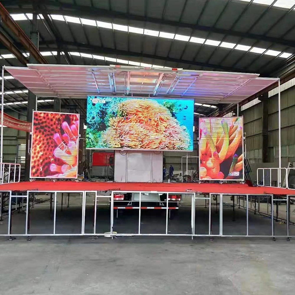 Mobile LED Stage Show Truck（SS40） - Hydraulic Video Advertising 1