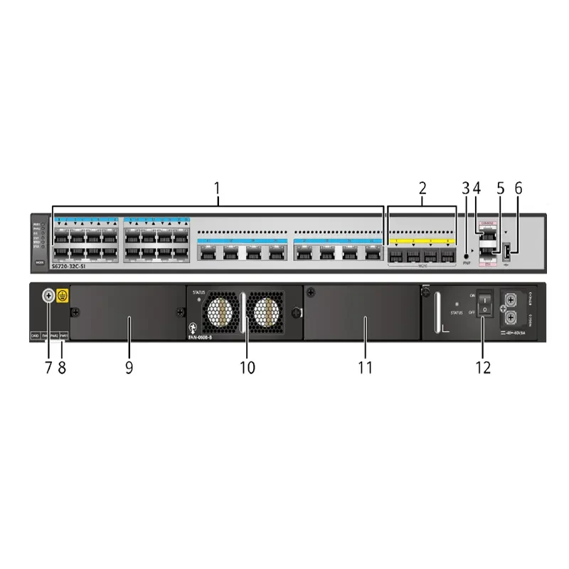 S6720-56C-PWH-SI-AC 98010727 S6720-SI Series SFP сетевой коммутатор Ethernet для hw 1