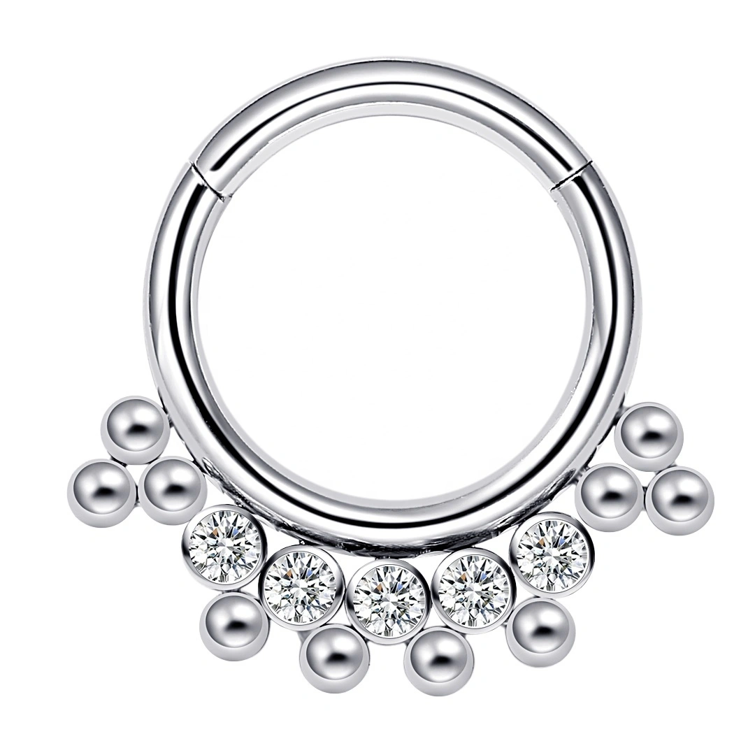 Eternal Metal Astm F136 Titanium Clicker Ring Piercing Jewelry 1