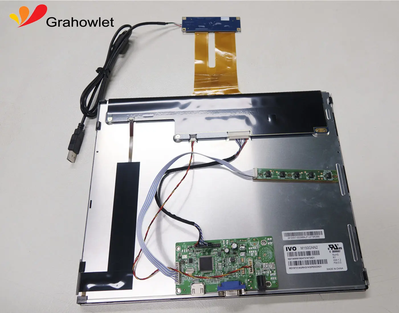 Tft Lcd Display Factory 15 Inch 1024x768 Tft Lcd Screen Displays with Capacitive Multi Touch - - Grahowlet 5