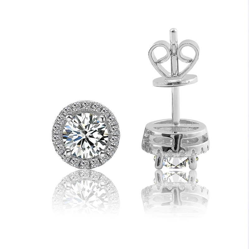 Listo para enviar oro real 0.5ct cada cazón redonde 1