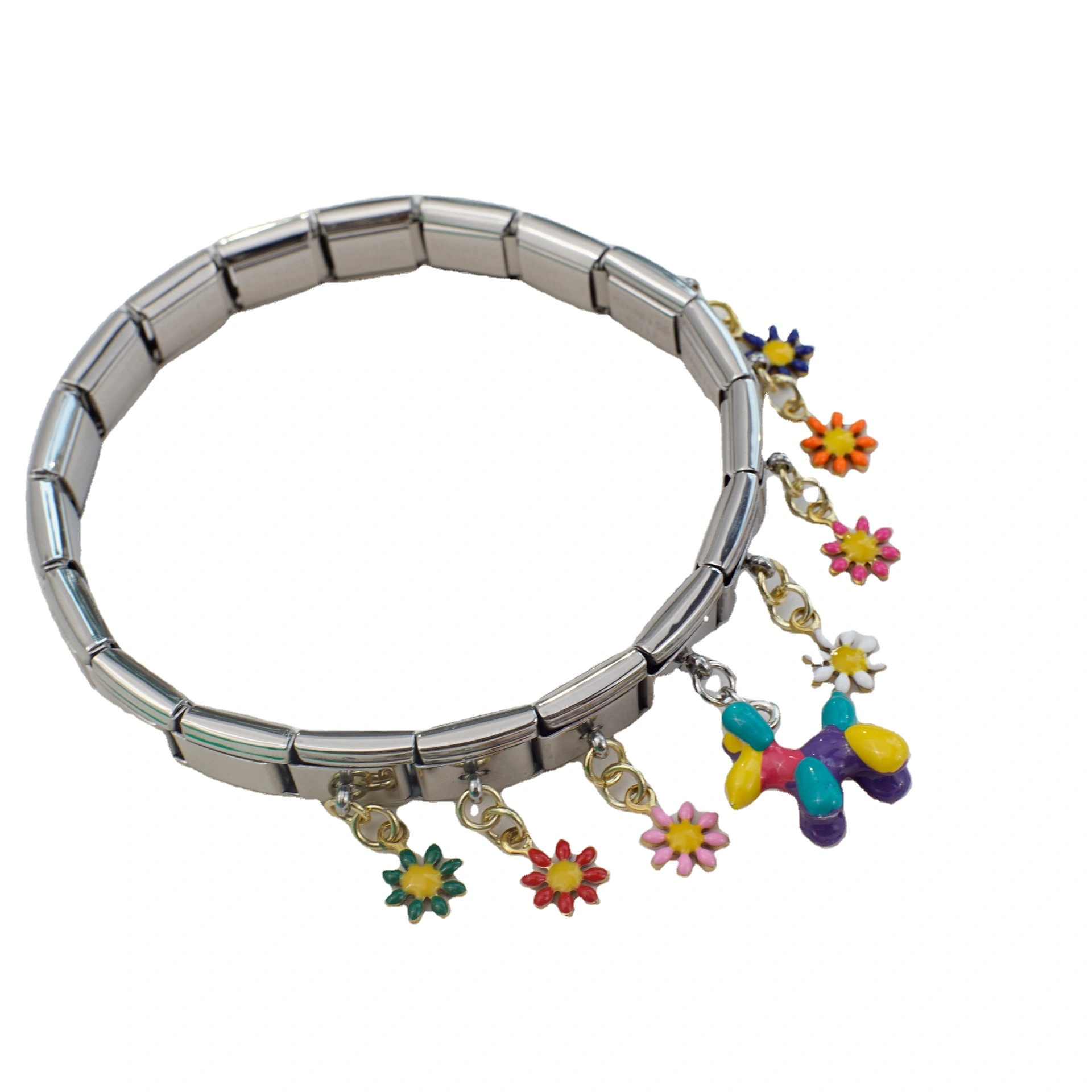 New Italian Style Modular Bracelet Pendant Series Flower Series Personalized Assembly Chain 1