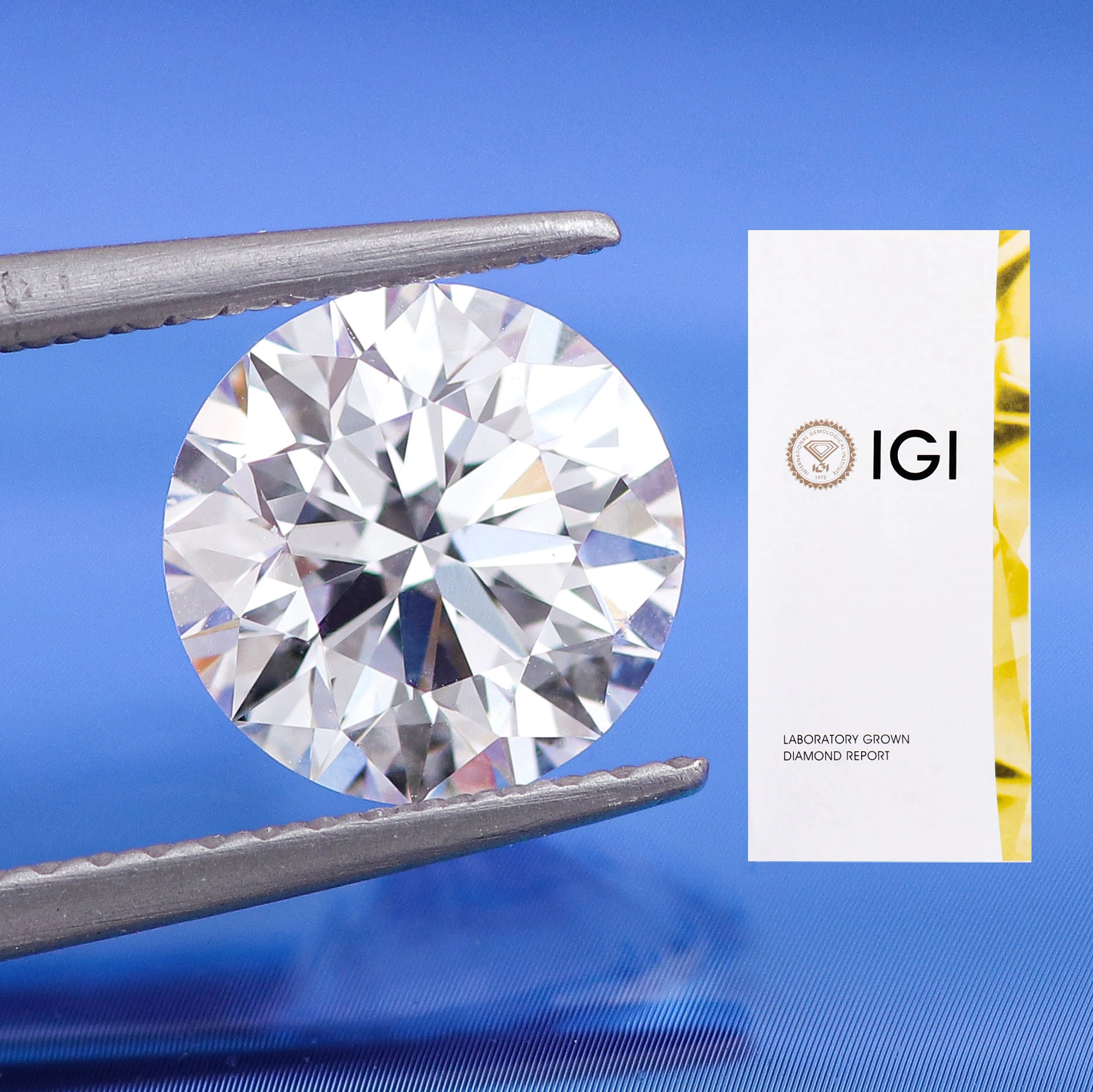 1ct-1.35ct In Stock Round Brilliant Cut Def Color Vvs-vs Igi Certified Lab Grown Cvd Diamond Wholesale Price Lab Created Diamond 1
