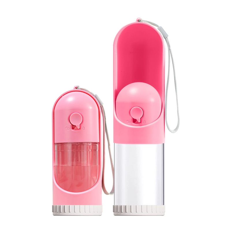 Récipient portatif d'eau et de nourriture pour animaux de compagnie 2 en 1, pour les voyages en plein air, avec plastique pour mangeoire pour animaux de compagnie, abreuvoir- Xinchen 1