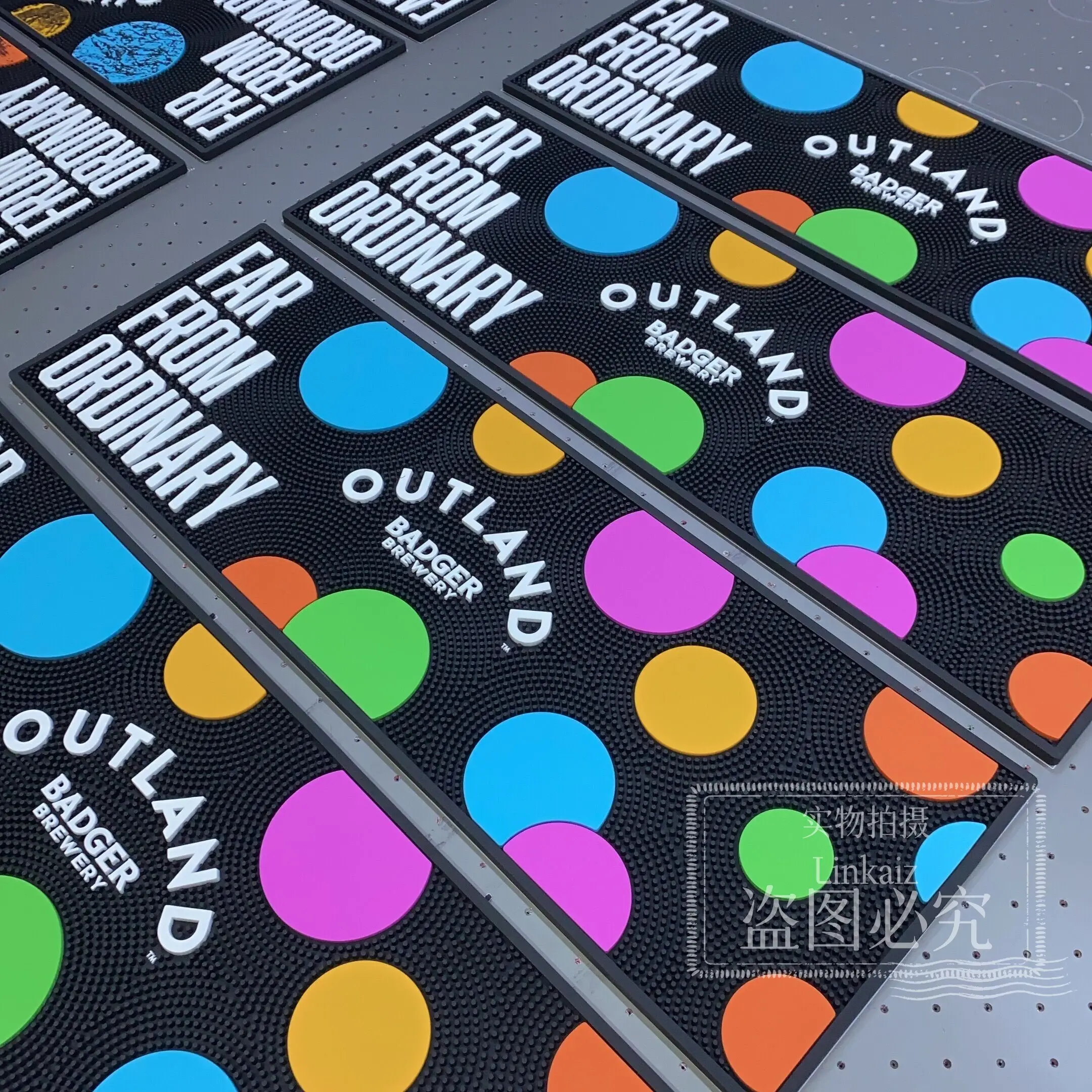 Customized Custom Silicone Bar Mat Aluminum Foil for Business 2
