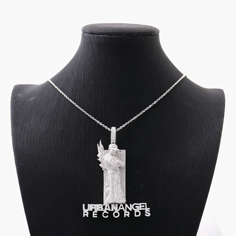 Custom Hip Hop Jewelry Pendant Letter S925 Silver Iced Out Moissanite Diamonds Gra Certified Pendant Necklace For Women Men 1