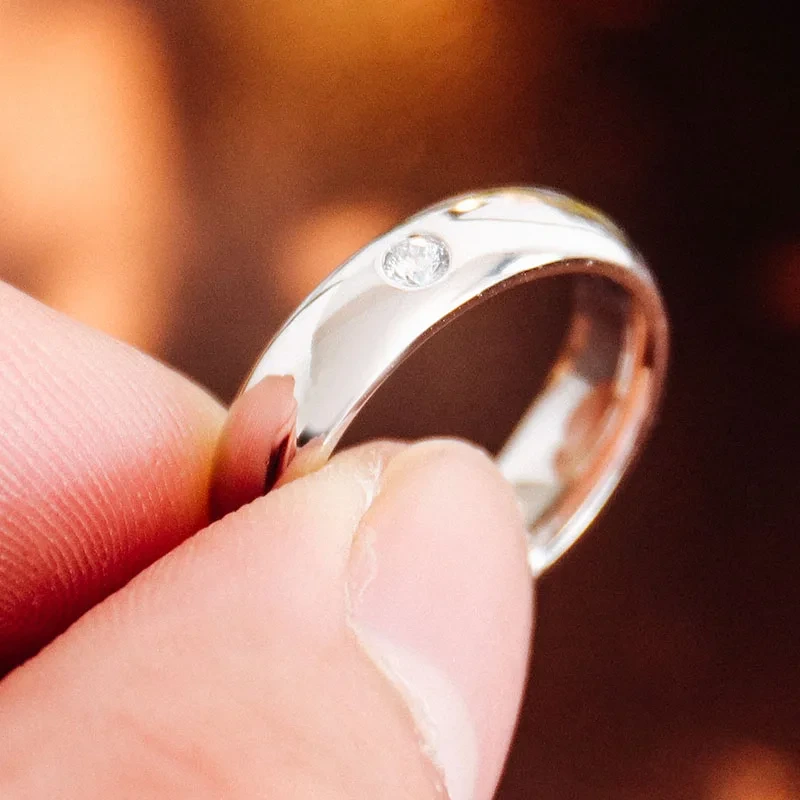 Design man ring band def vvs Moisanite ring commantable style ring band white or or 1