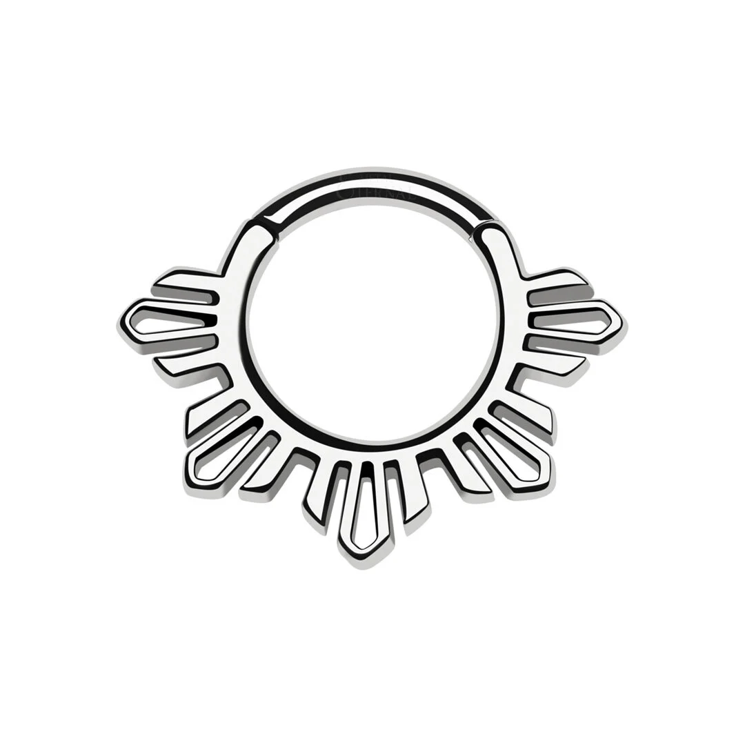 Eternal Metal Astm F136 Titanium Hinged Segment Ring Wholesale Piercing Jewelry 1