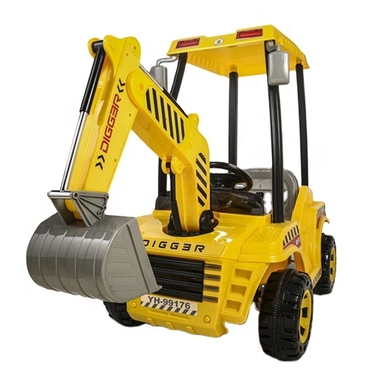 Tour écologique à piles 12v sur des jouets d'excavatrice de pelle pour les enfants 1