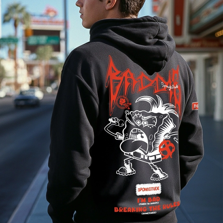 Distressed Vintage Design Cropped Boxy Hoodie Custom Streetwear Heavyweight Cotton Pullover Raw Hem Hooded 1