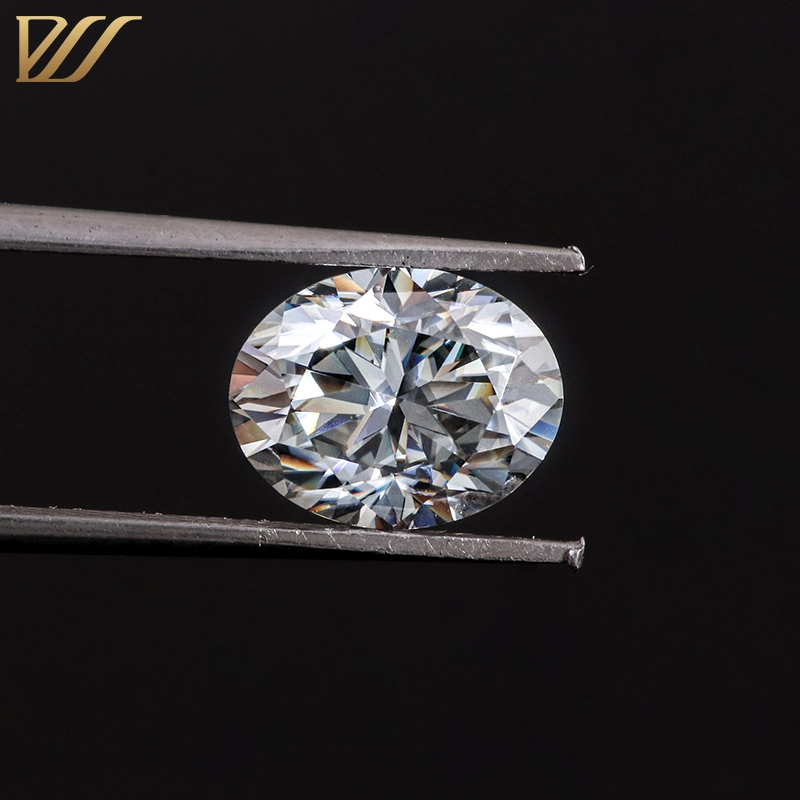 2020 Ideal Oval Brilliant Cut Light White Color Moissanite Diamond For High Jewelry Making 1