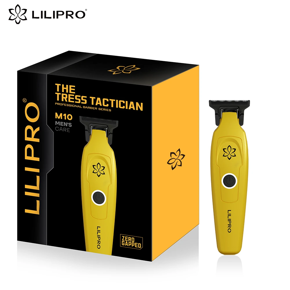 Lilipro M10 Professional Zero Gapped Blade Trimmer Barber Machines Cordless Rechargeable Edgers Clippers Hair Trimmer Fast 1