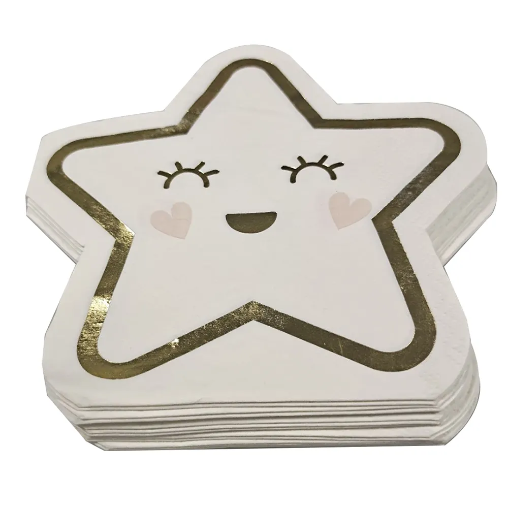 Custom Made Paper Napkins Shinning Stars Design Wholesale - Xiangsheng 2