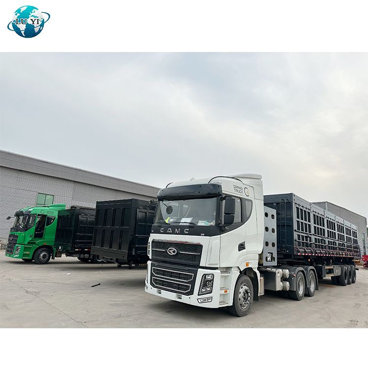 3 Axles 100 Tons New Dump Truck Semi Trailer 4