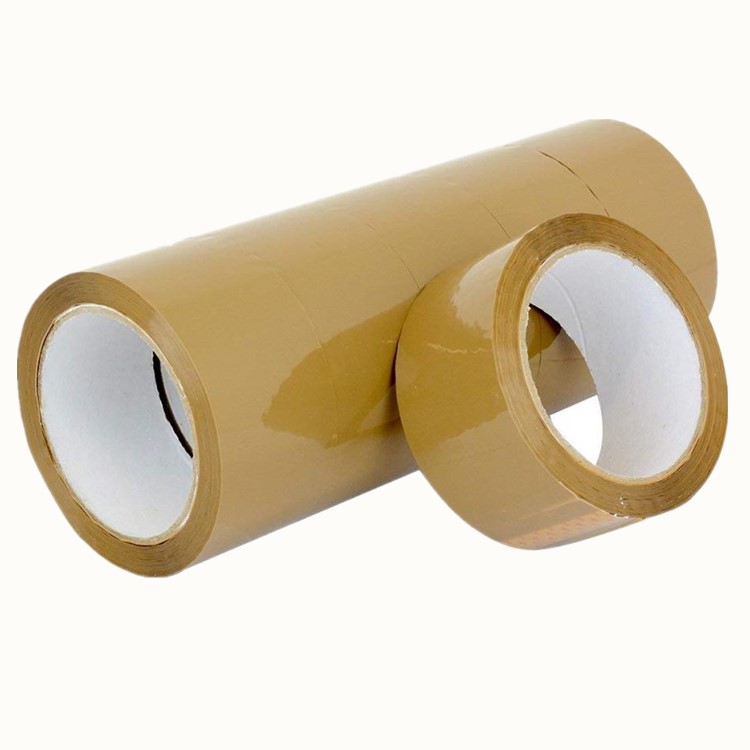 2 дюйма x 110y Bopp Brown Tan Color очень липкая упаковочная лента для картонного уплотнения 3