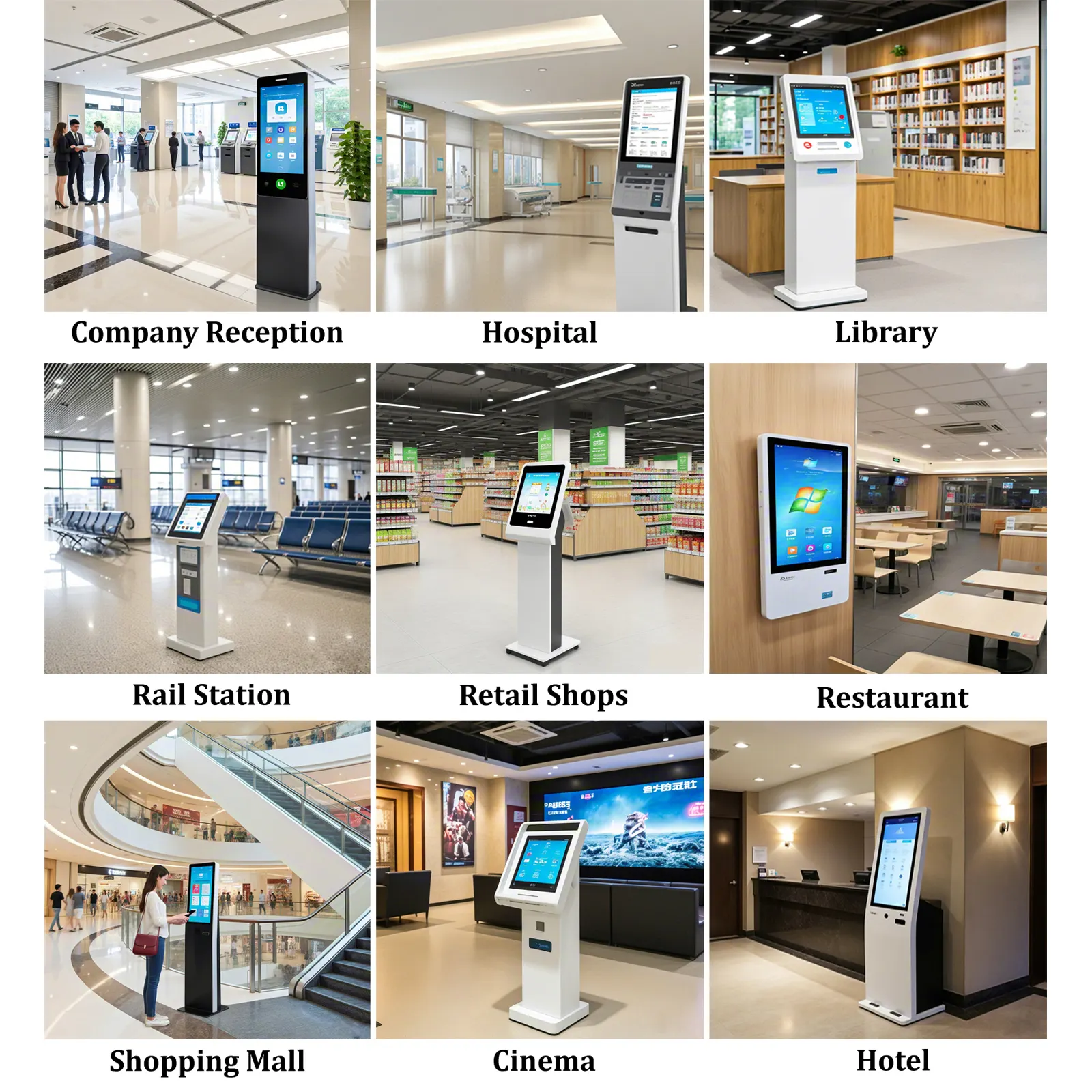 Self Service Banking Kiosk 110-240V 50HZ/60HZ by E-Star 6