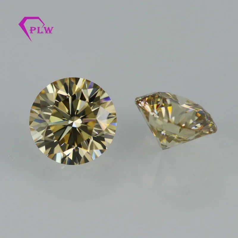 Wholesale Yellow Moissanite Loose Stones Beads Forever Brilliant 1