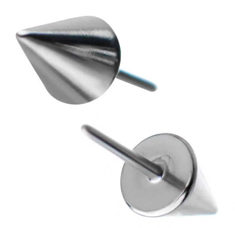 Eternal Metal Push In Top Spikes Astm F136 Titanium Nipple Threadless Labret Body Piercing Jewelry 1