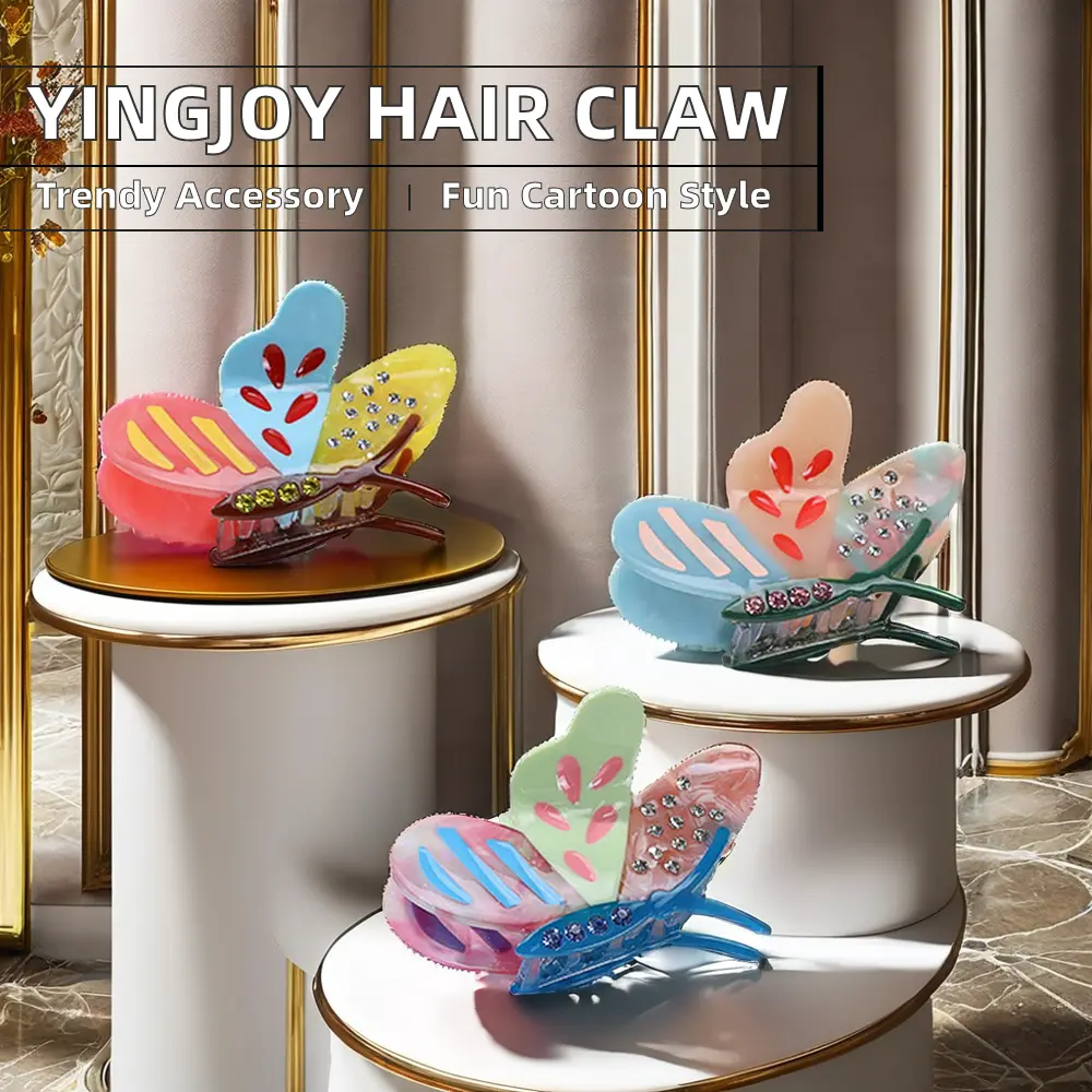 Acetate Claw Clip Colorful - - Dowell 3